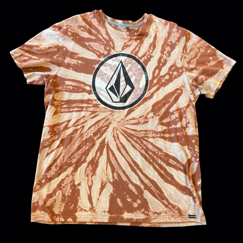 Haus of Hendo Hand Dyed Brown and Cream Spiral Tee